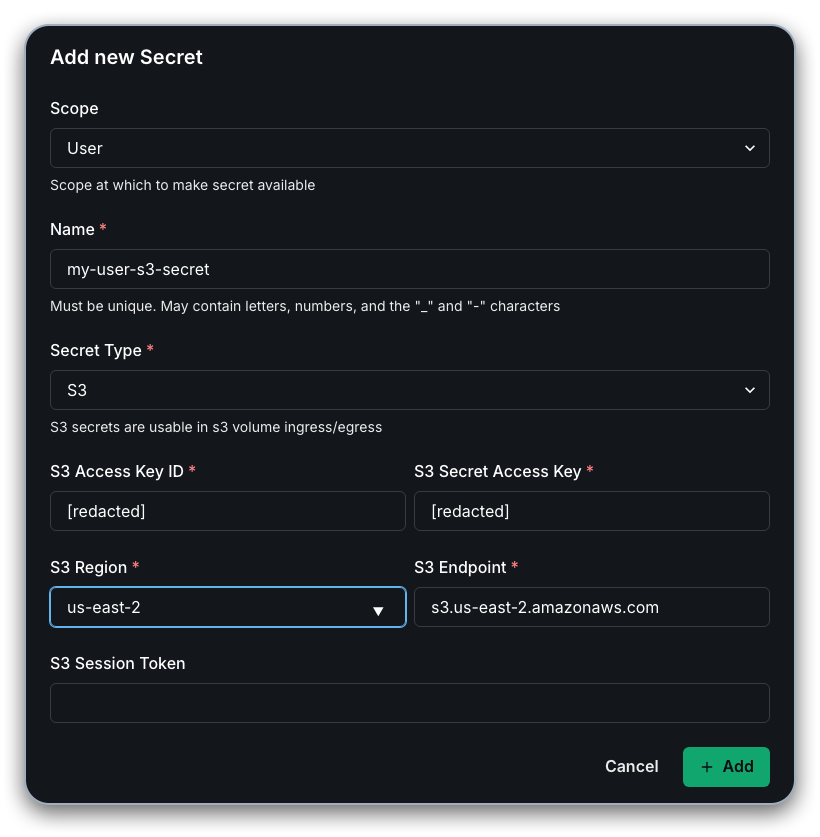 Fill in menu
