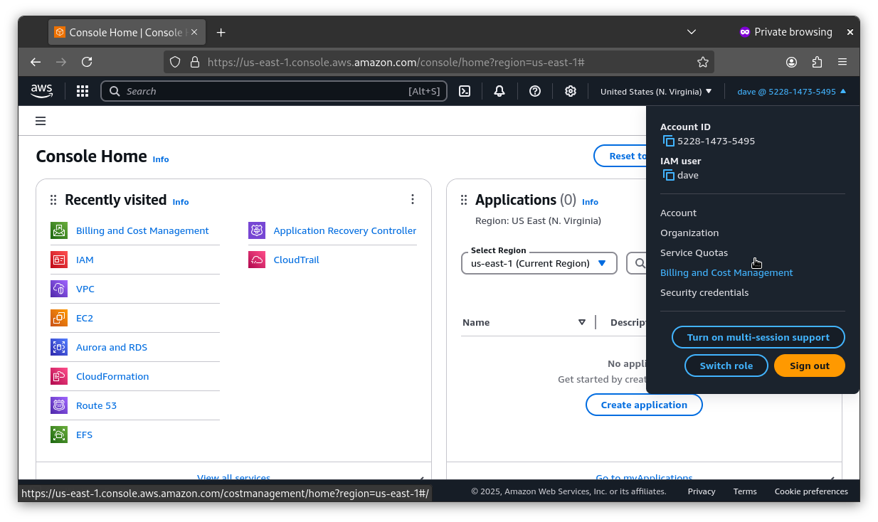 AWS Billing and Cost Management