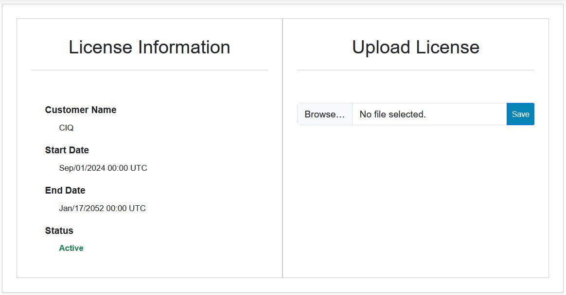 Admin License