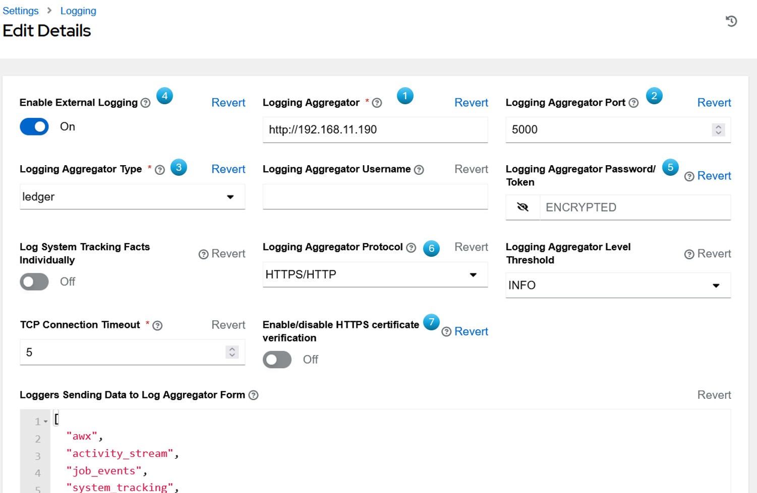 Logging Configuration