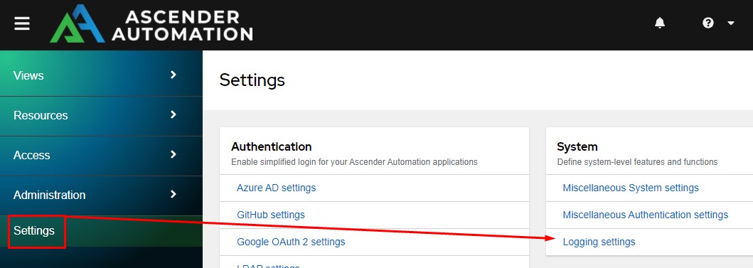 Configuration Settings