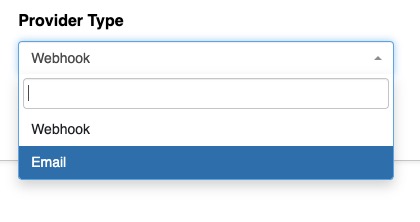 Alerts Providers Type