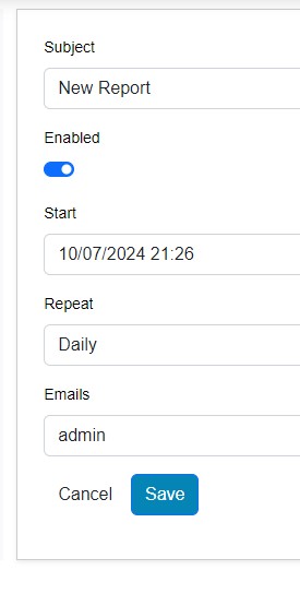 Add Schedule